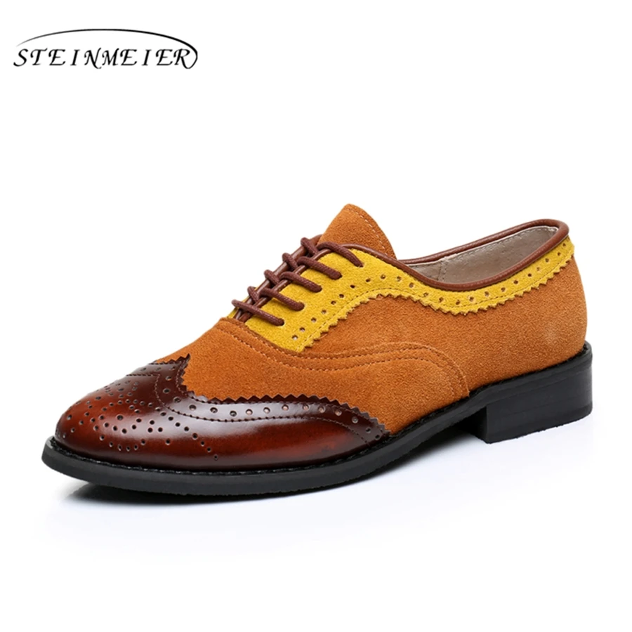 Women oxford Spring shoes genuine leather loafers for woman sneakers female oxfords ladies single shoes strap summer