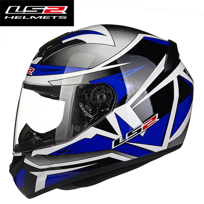 LS2 Шлемы FF352 петухи мотоцикл полный шлем Casco Capacete de motociclista скутер шлем для мужчин и женщин - Цвет: Paker Blue