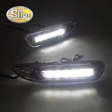 For Mazda 6 Mazda6 2008 2009 2010,With Chromed ABS Cover Car DRL Waterproof ABS DC 12V LED Daytime Running Light Daylight SNCN