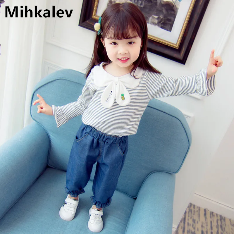 Mihkalev baby girl clothes 3 years 2018 spring autumn long sleeve