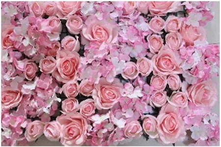 EMS Shipping-10pcs/Лот искусственная Шелковая Роза цветок стены свадебный фон газон/СТОЛБ ДОРОГА свинцовый рынок украшения - Цвет: pink