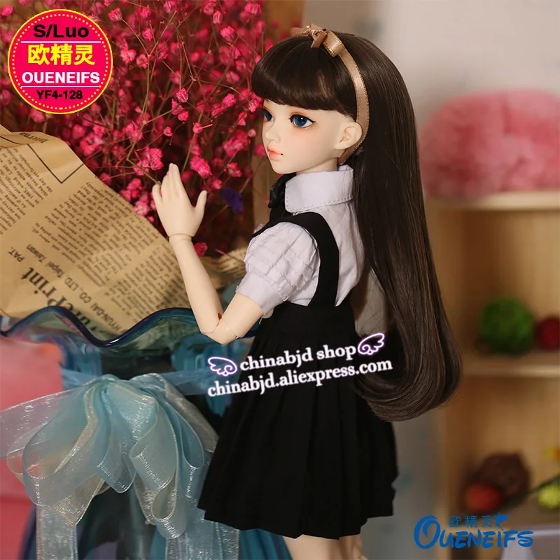 BJD одежда 1/4 кукла колледж Стиль костюм юбка черный и белый универсальные для RL