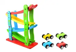 Деревянный орбитальный скорость автомобиля красочные Educationa слот модель игрушки четыре слоя orbit 4 машинки для маленьких детей best подарок на