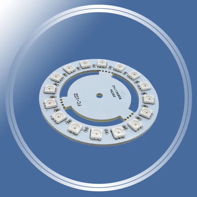 

Smart Electronics 5050 RGB WS2812 WS2811 16 Bits LED Ring Lamp Light with Integrated Drivers Built-in Full-Color Drive Lamp