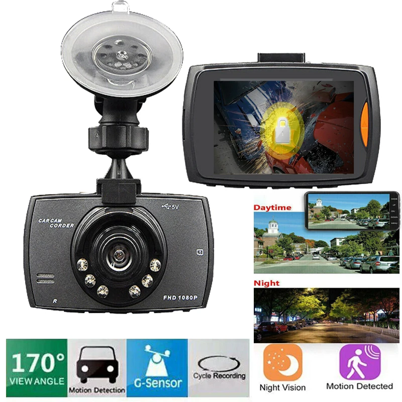 

G30 Full HD Car DVR Camera 120 Degree Dashcam Video Registrars for Cars Night Vision G-Sensor Parking Monitoring