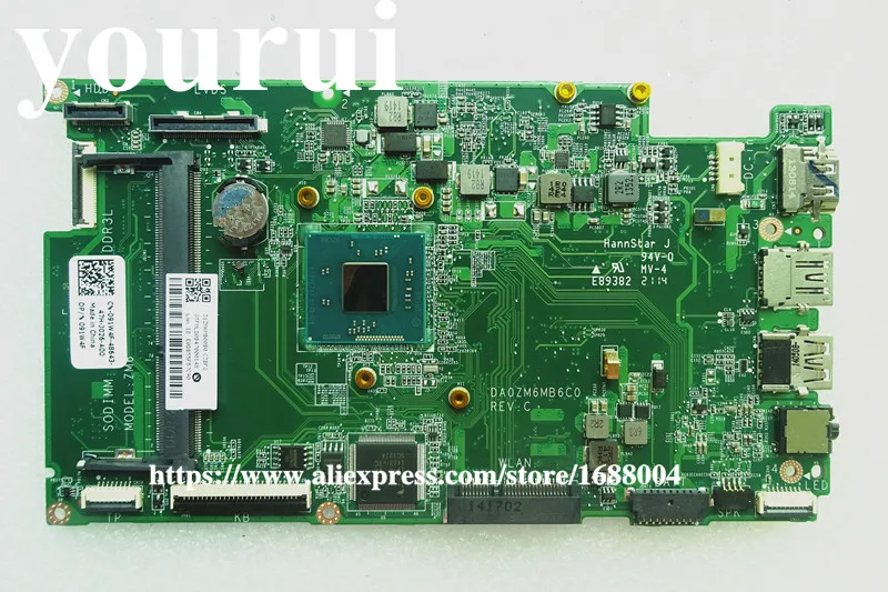 CN-0RJ80P RJ80P 0RJ80P для Dell Inspiron 11 6 &quot11 3000 3138 системная материнская плата N2815 SR1SJ DA0ZM6MB6C0