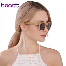 [boapt] ручной работы деревянный рамка мода поляризованный мужской очки очки защитные люди солнечные очки марочный солнечные очки для