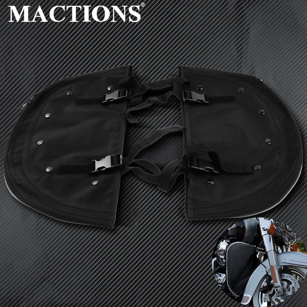 INDNICE For softail Soft Lowers Chaps Leg Warmer Heritage Classic FLSTC Fat Boy FLSTF Deluxe FLSTN Softail Slim FLS 12-17