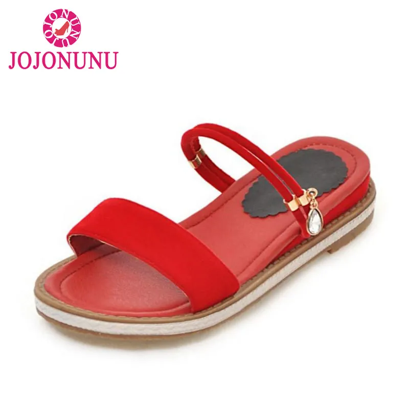 JOJONUNU Women Open Toe Flats Sandals