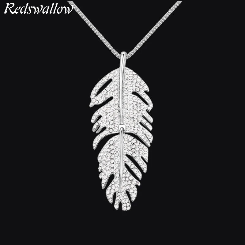 Famous Brand Necklace Gold jewelry for girl long necklace women crystal feather pendant women's Trendy Zinc Alloy Sweater chain цена Famous Brand Necklace Gold jewelry for girl long necklace women crystal feather pendant women's Trendy Zinc Alloy Sweater chain цены онлайн