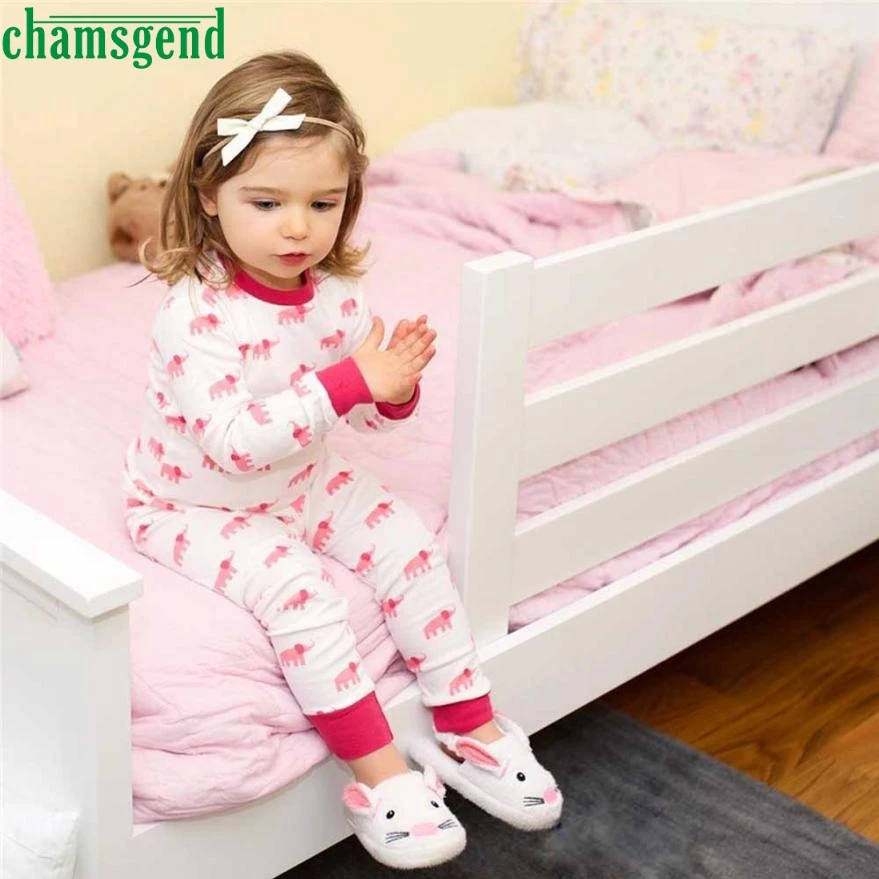 

CHAMSGEND White Toddler Newborn Infant Baby Girls Clothes Elepants print long-sleeved Rompers Jumpsuit Outfits jul21 P30