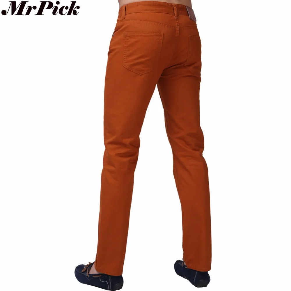 2015 New Men Jeans Candy Colors Solid Slim Fit Zipper Masculina Skinny Straight Leg Casual Fashion Plus Size 28-36 Y1018 | Мужская
