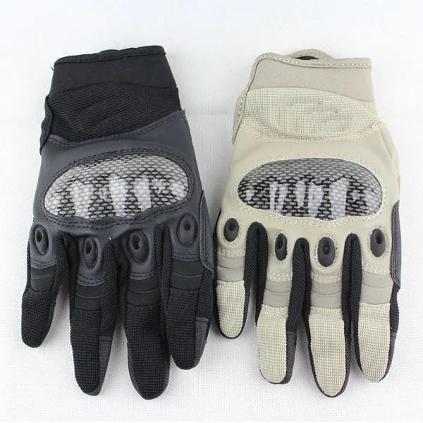 Outdoor Tactical Gloves Full Finger Sports Hiking Riding Cycling Military Men's Gloves Armor Protection Shell Gloves (5)