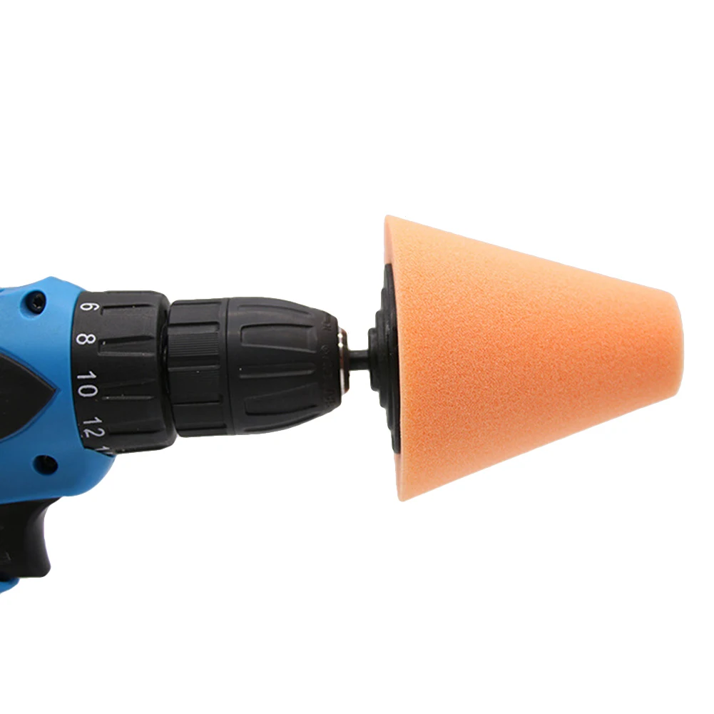 Burnishing Foam Sponge Polishing Pad Car Polisher Tyres Wheel Wheel Hub Tool Polishing Machine Cone-shape Hubs Disk