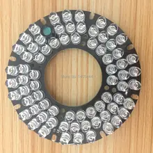 Lihmsek 72 ИК светодиода инфракрасный ИК-осветитель для камеры видеонаблюдения 90 градусов 940nm Невидимый ночью без красной экспозиции лампы 12 В DC