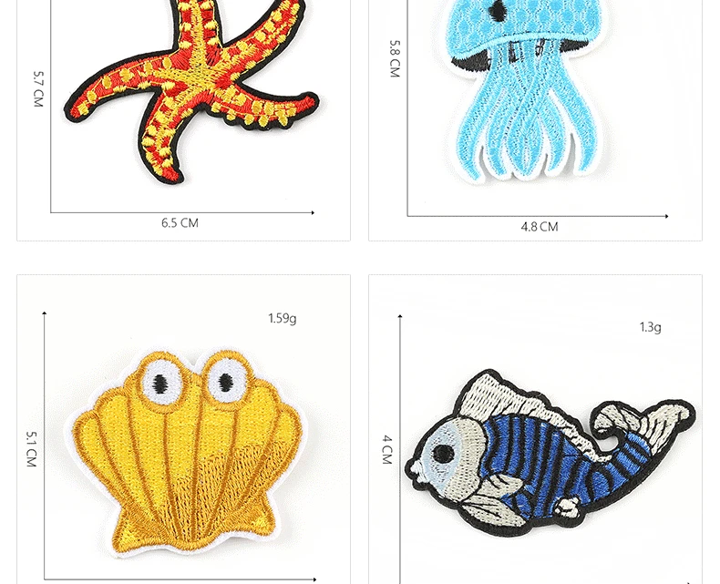 Морская жизнь железные вышивальные патчи с формой на КИТ полоски для аппликации подводный Животные одежда наклейки одежда с изображением дельфина значки@ G