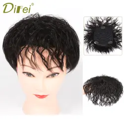 DIFEI Синтетический зажим для волос в парик шиньоны вьющиеся прическа с челкой головы топ закрытия шпильки кукурузы борода для мужчин и