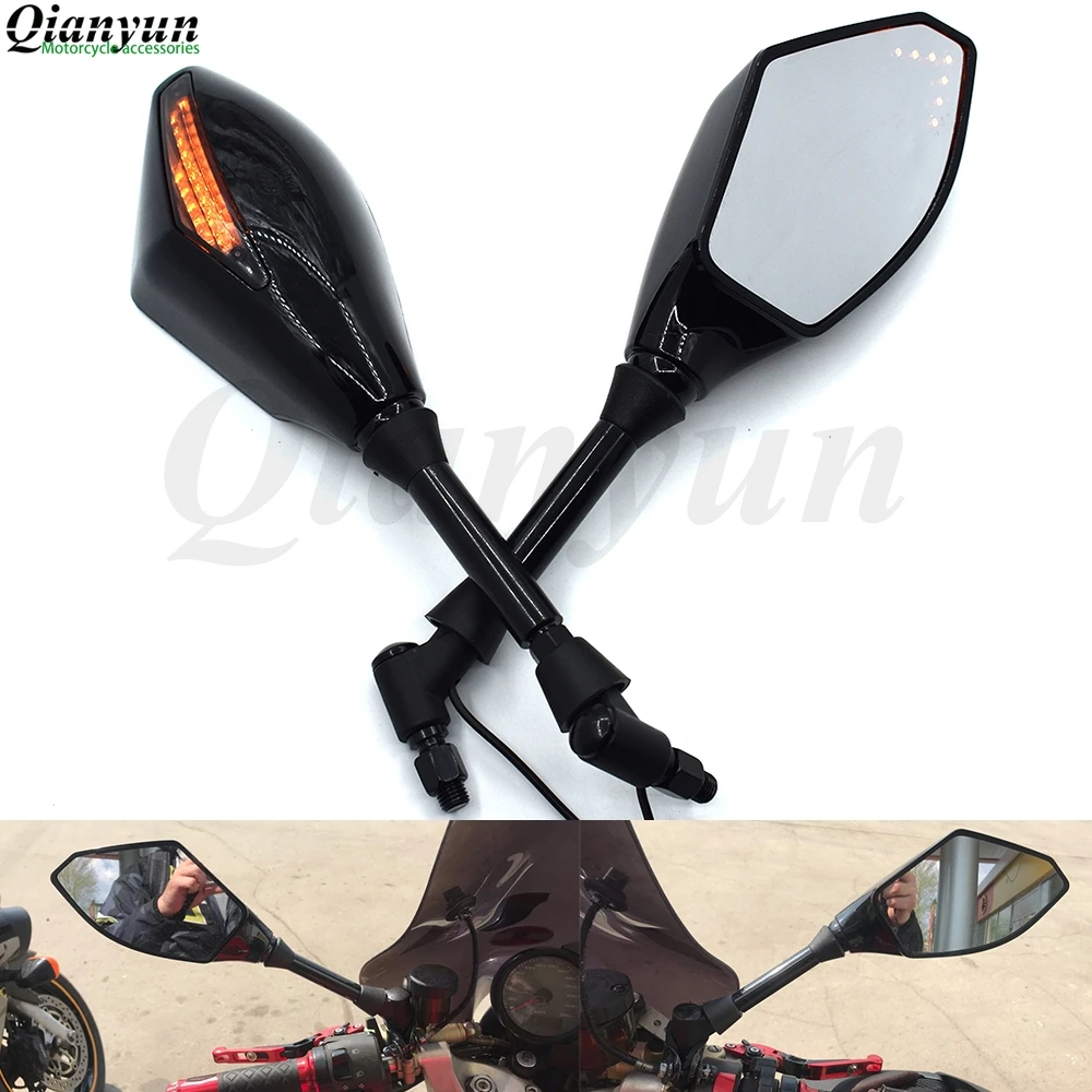

Universal motorcycle LED turn signal rear view mirror turn signal indicator for Kawasaki Ninja ZX6R ZX636 ZX7R ZX9R ZX10R ZX14R