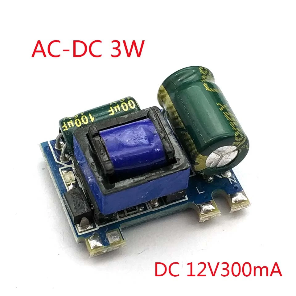 

Precision 12V300mA (3W) Isolated switching power supply module / AC-DC buck module 220 to 12V