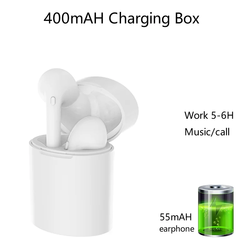 2019 Wireless Headphone Bluetooth 5.0 Earbuds True Earphone Mini Waterproof Earphones with Charging Box for Xiaomi Smart Phone