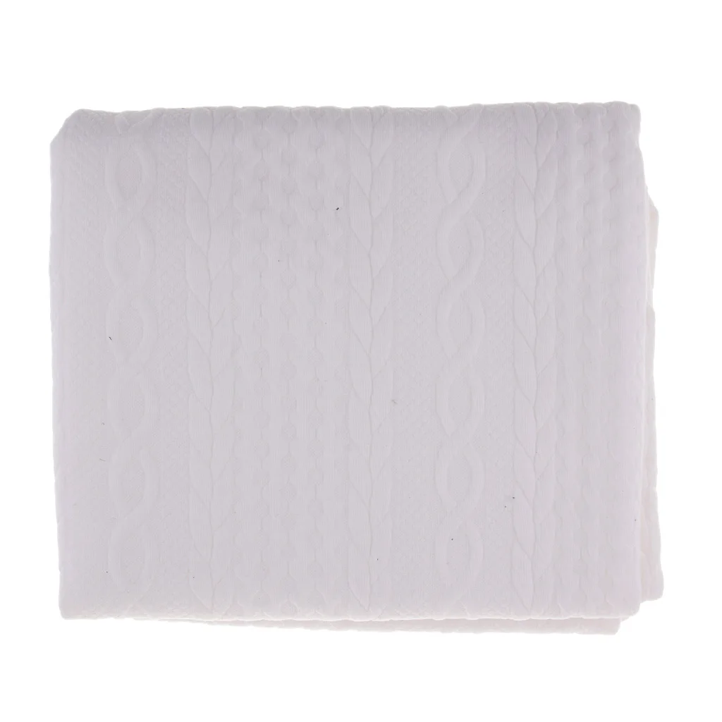 1 Meter 73 Inch Wide Woven Cable Knit Fabric Handmade Home Textile Cloth Fabric for Clothing Accessories Blanket Making