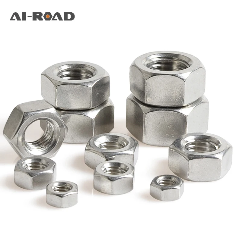 

500pcs/Lot M3 Metric Thread Hex Nut 304 Stainless Steel Nut Nut Screw Cap Free Shipping 4.8 Level Strength