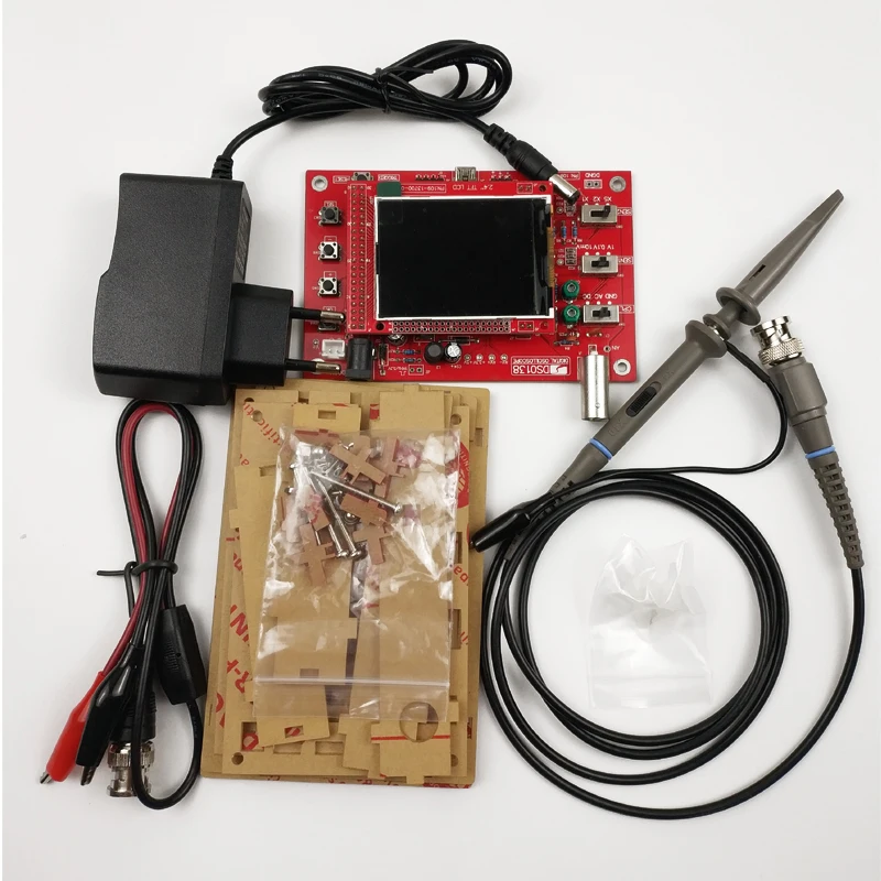 DIY 2 4 Inch handheld Digital Oscilloscope Kit osciloscopio font b Electronic b font Learning DSO138