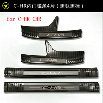 

Car-covers 304 Stainless Steel Scuff Plate/Door Sill Door Sill pedal bienvenidos for Toyota C-HR CHR 2017 2018 Car styling