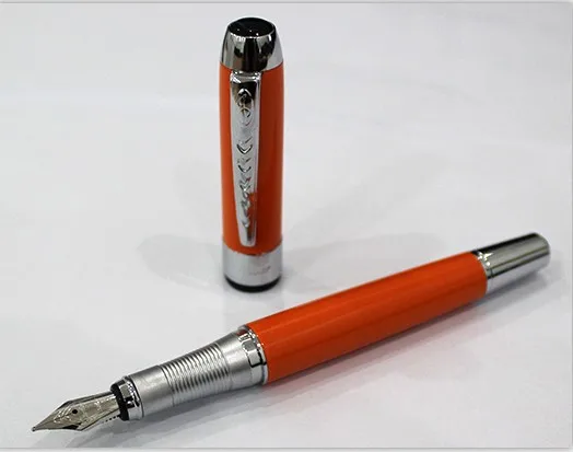 E Высокое качество Красочные Jinhao 0,5 мм металлическая текстура перьевая ручка Сменные чернила ручка бизнес студенческие канцелярские принадлежности - Цвет: E