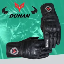2017 Winter New DUHAN Cross-country Motorcycle Gloves Cowhide leather motorbike glove Wear-resisting Wrestling prevention