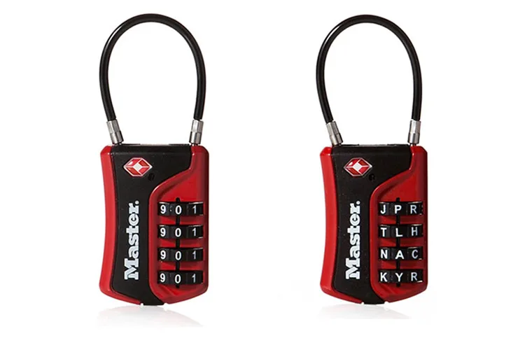 Master Lock TSA Luggage Lock WORD Numeric Combination Password Locks For Travel Luggage Suitcase Code Padlock Customs Lock  (12)