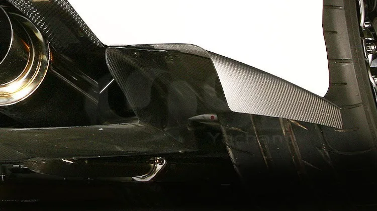 2005-2007 Mitsubishi Evolution EVO 9 JDM Varis Style Rear Bumper Diffuser Side Fin Addon CF (6)