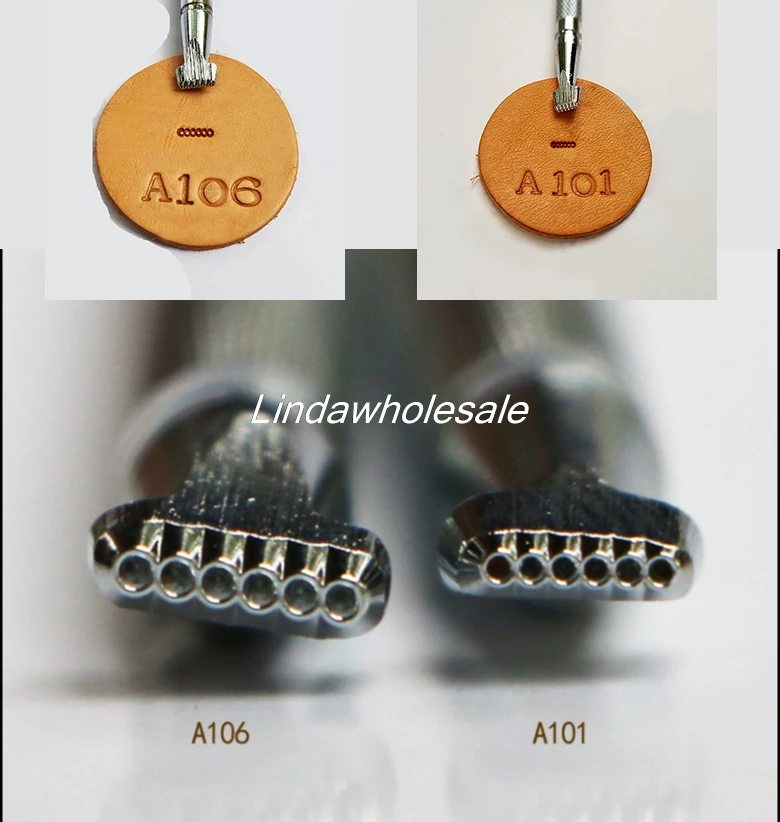 

Japanese leather printing tools-A106/A101,Background dots design,stamping tools