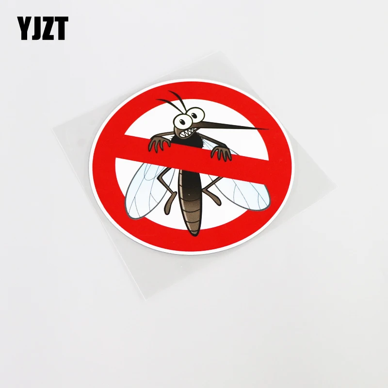 YJZT 12.1CM*12.1CM Cartoon Honeybee Warning Fun Car Sticker Decal Accessories Decoration 13-0069 | Автомобили и мотоциклы