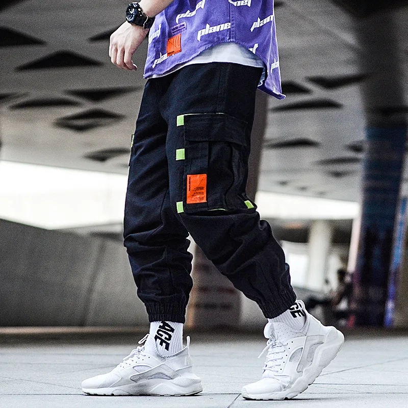 NEDAYATATIME Camo Tactical Joggers брюки мужские уличные черные шаровары Harajuku повседневные
