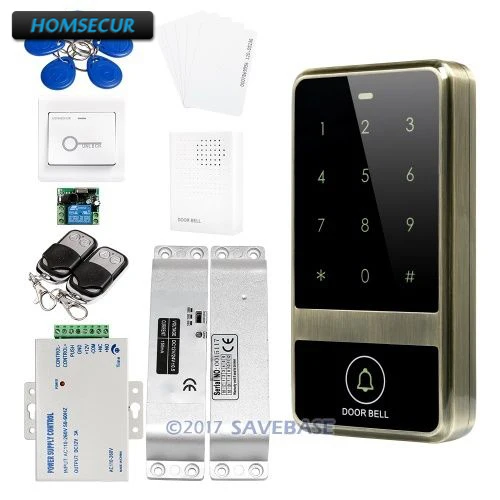 

HOMSECUR DIY DC 12V Access Control System With Drop Bolt Lock Set Waterproof Design For Outdoor and Indoor Usage