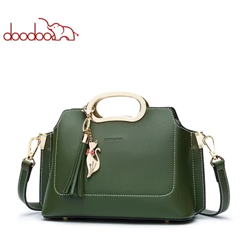 

New Fashion Women Handbag Tassel High Quality Leather Totes Bags Brief Womens Shoulder Bag Luxury Design Ladies Crossbody