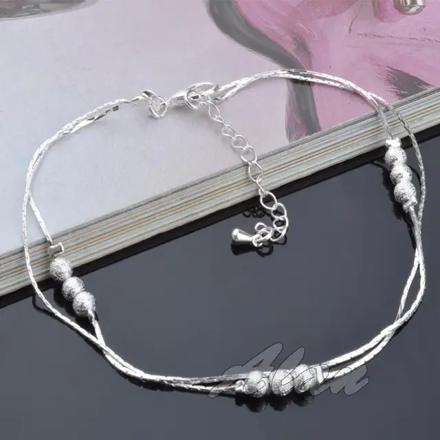 Fashion Jewelry Plated Silver Anklets High Quality Ankle Bracelet Fashion Jewelry Plated Silver Anklets High Quality Ankle Bracelet Factory Price Fine 10 Inch Anklet