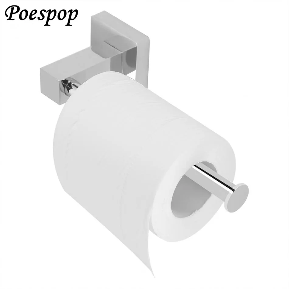 Stainless Steel Roll Paper Holder Rack Bracket Wall Towel Bathroom