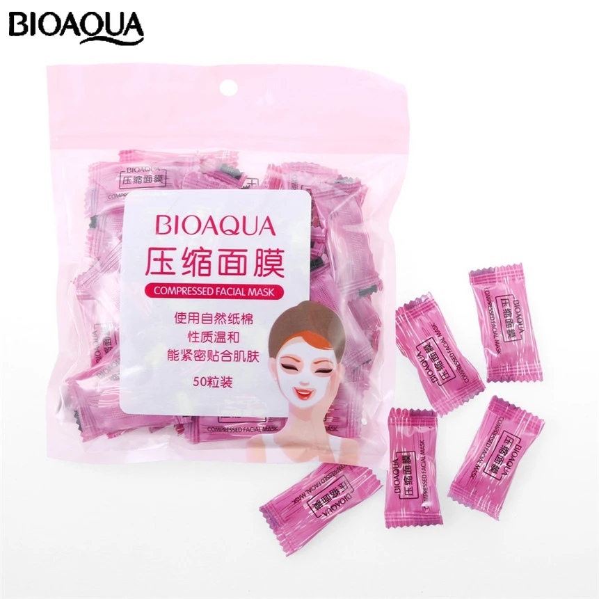 Сухая маска BIOAQUA сжатая бумага для ухода за кожей лица 50 шт. 170721 Прямая поставка|mask