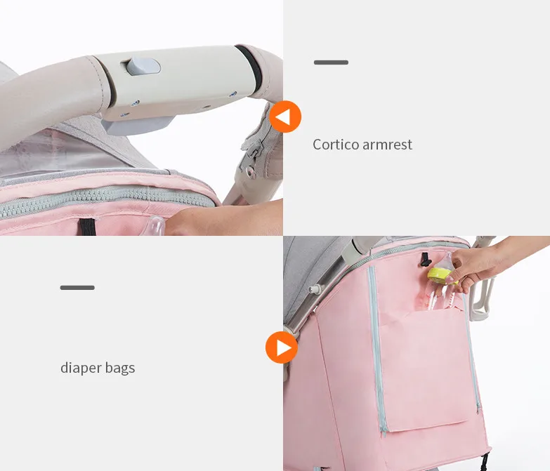 Sale New Brand Baby Stroller Ultra Light Portable Folding Can Sit Lie Baby Child Kids Simple Pocket Mini Bike Hand Push Trolley 22