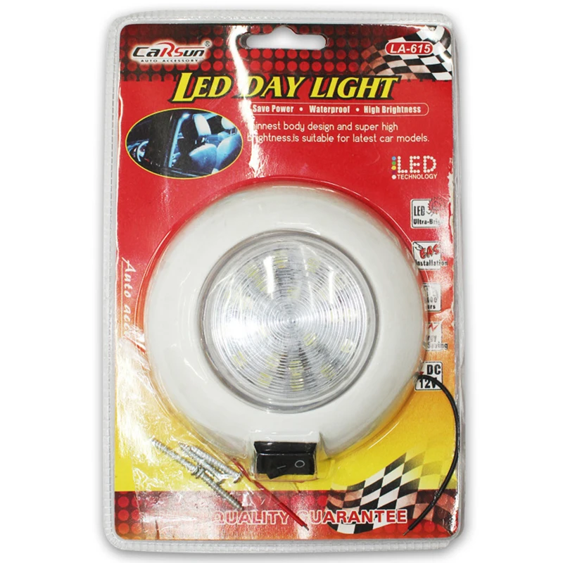 

Car LED Dome Light Bi-Color Interior Ceiling Lamp for 12V Marine Boat Caravan RV Motorhome