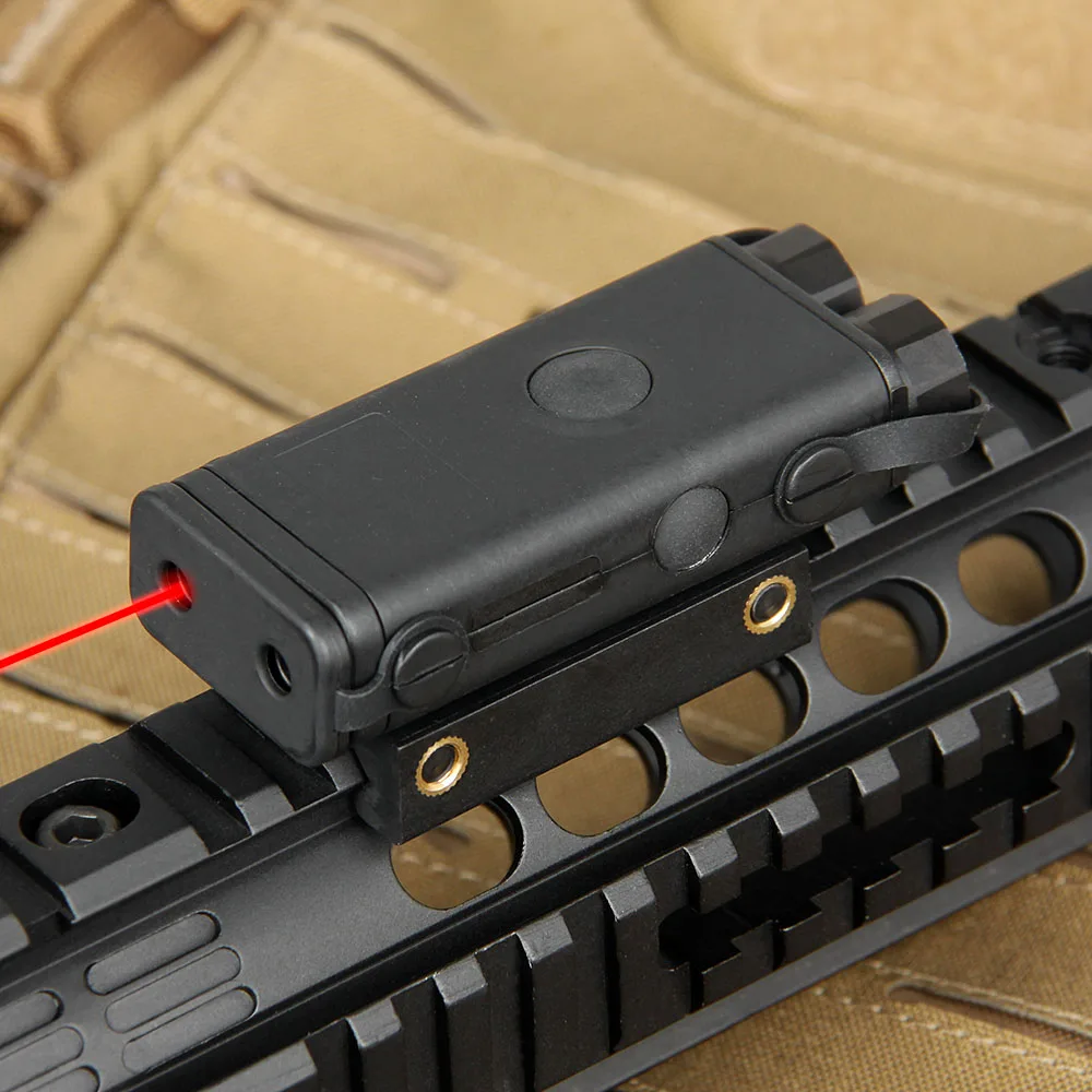 Tactical Red Laser Sight Black Color PEQ 10 Laser Flashlight For