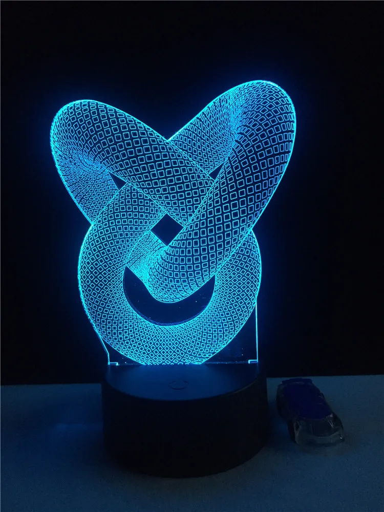 

Abstract Shape 3D Lamp LED USB Lamp Touch RGB Colors Changing Table Night Light Bedside Decoration LED Lamp Fashion Creative Led