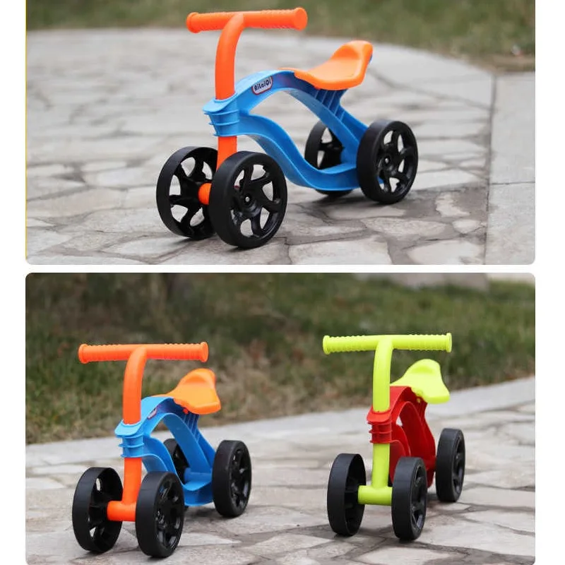 Детский баланс, велосипеды, скутер, ходунки для малышей 1-3 лет, Детский самокат без ножных педалей велотренажер, подарок, четыре колеса, учатся ходить