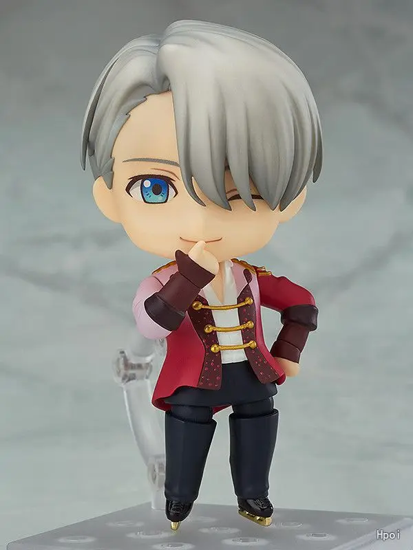 Free Shipping Cute 4 Nendoroid YURI On ICE Victor Nikoforov Boxed 10cm PVC font b Action