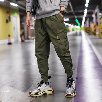 

Spring Autumn New Army green Harem Pants Men Streetwear Casual Hip Hop Joggers Pants Male Fashions Cotton Sweatpants 3XL