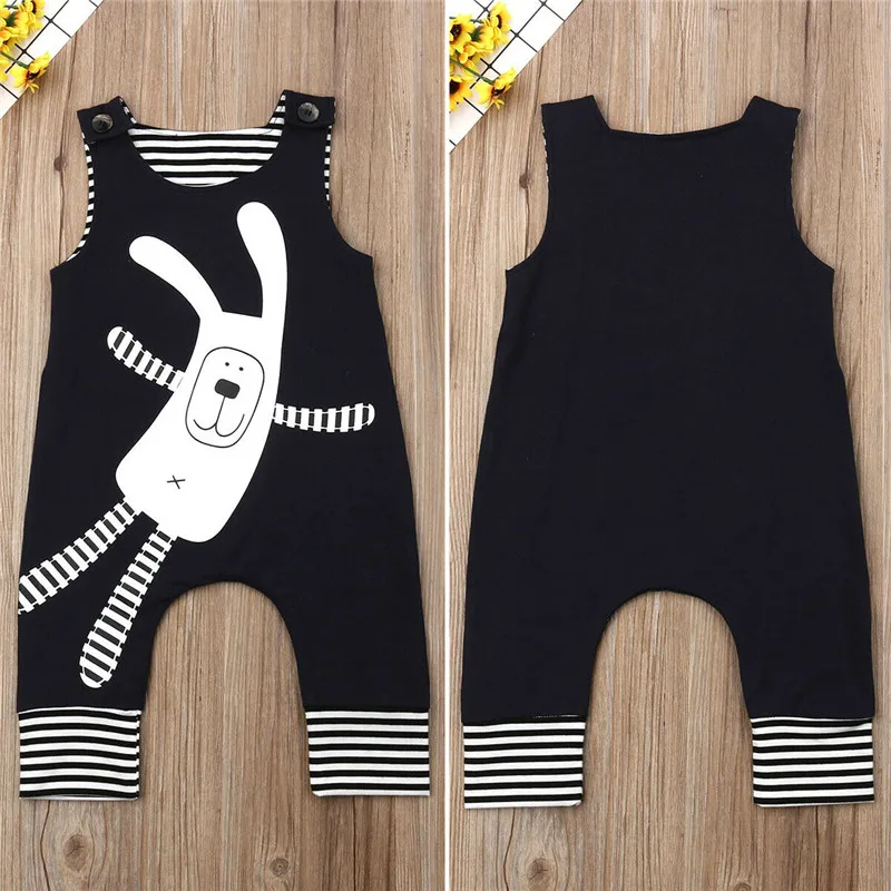 Одежда для новорожденных roupa de bebe милые Ползунки для новорожденных мальчиков и девочек Пасхальный комбинезон с зайчиком Нарядный комбинезон
