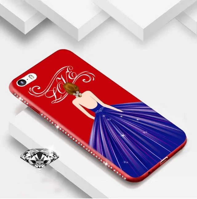 Для iphone х чехол для iphone 8 Plus блестящие Девушка Мягкие TPU чехол для iPhone 6 6 S 7 плюс