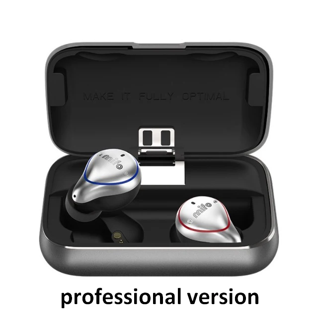 Mifo o5 pro TWS Bluetooth Wireless Earbuds Balanced Bluetooth Earphone Sport Hifi Stereo Sound Earphones fone de ouvido earbuds - Цвет: Grey professional
